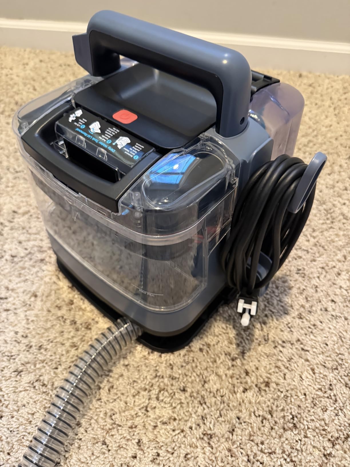 Shark StainStriker Portable Carpet Upholstery & Area Rug Cleaner, Stain & Odor Remover, Perfect for Car Interiors, Nordic Blue, PX202BRN customer photo 1