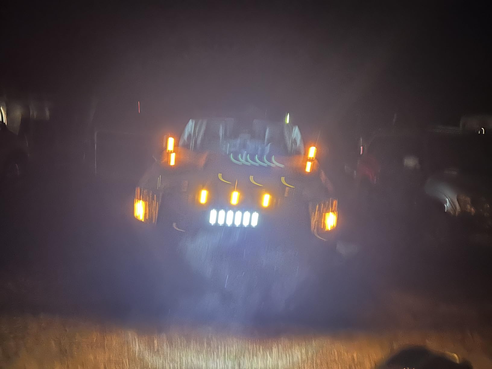 Front Grille Compatible with 2013-2018 Dodge Ram 1500, 2019-2023 Ram 1500 Classic, Matte Black Bumper Grill w/Off-Road Lights customer photo 2