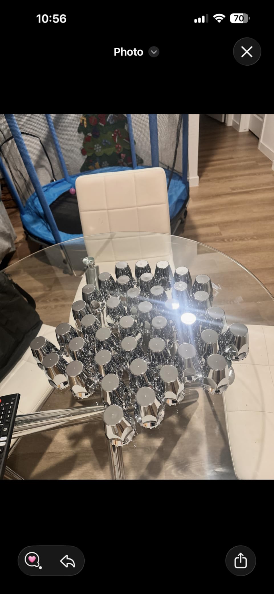 20 Pack Flat Top Lug Nut Covers, 33mm by 2-3/4