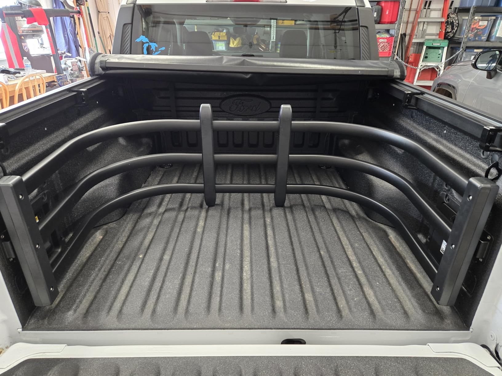 Truck Bed Extender,PickupTailgate Expansion,Fit for Ford F150 7+Titan 7+Sierra 3+Ram 1500/2500/3500,Compatible with All Rails,L55-62