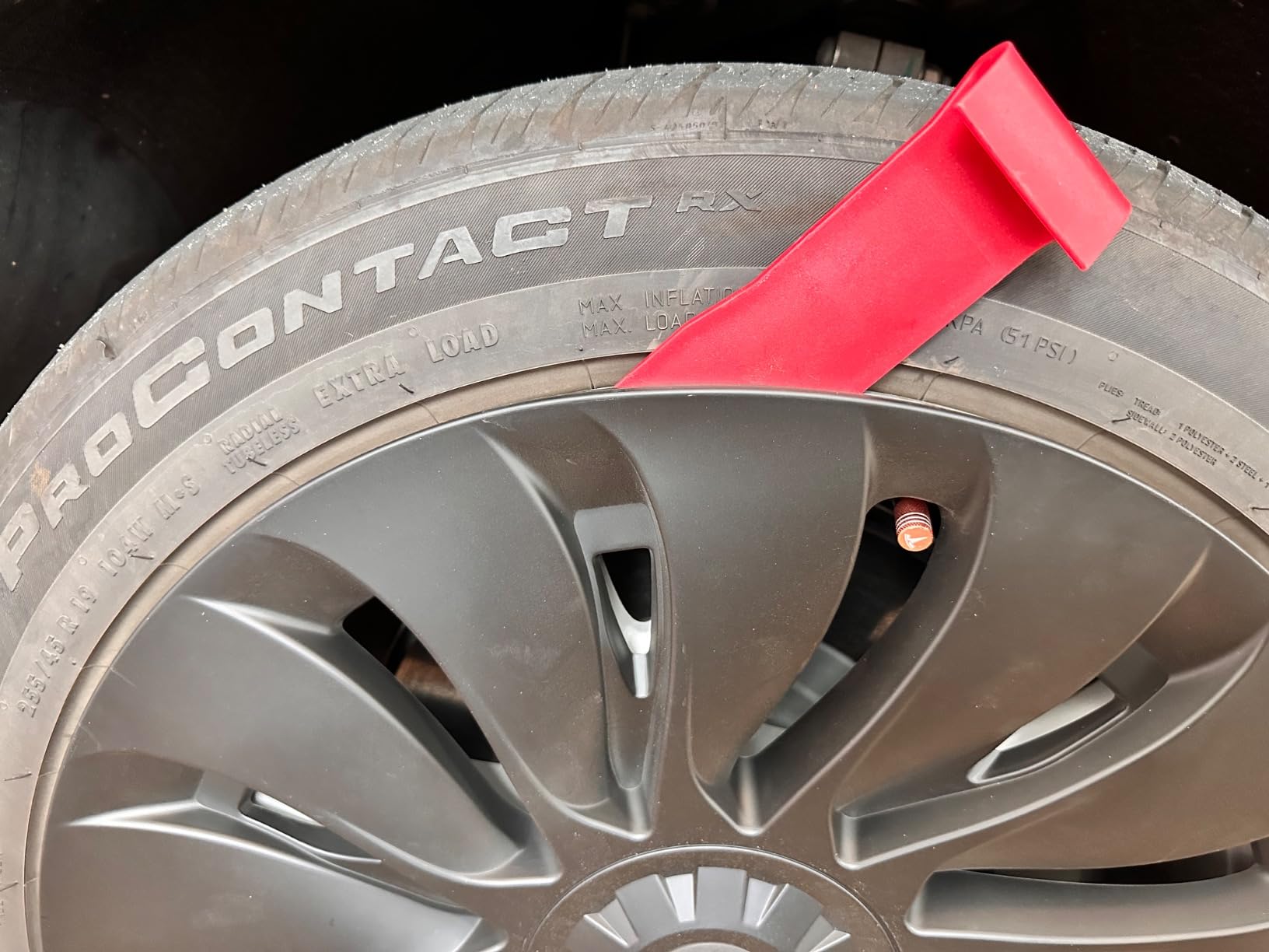 Wheel Covers for Tesla Model Y Accessories 2024 19 Inch 4 Pcs Rim Protector Wheel Cover Replacement Compatible with Tesla Y 2024 2023 2022 2021, NOT for Model Y Juniper 2026 customer photo 2