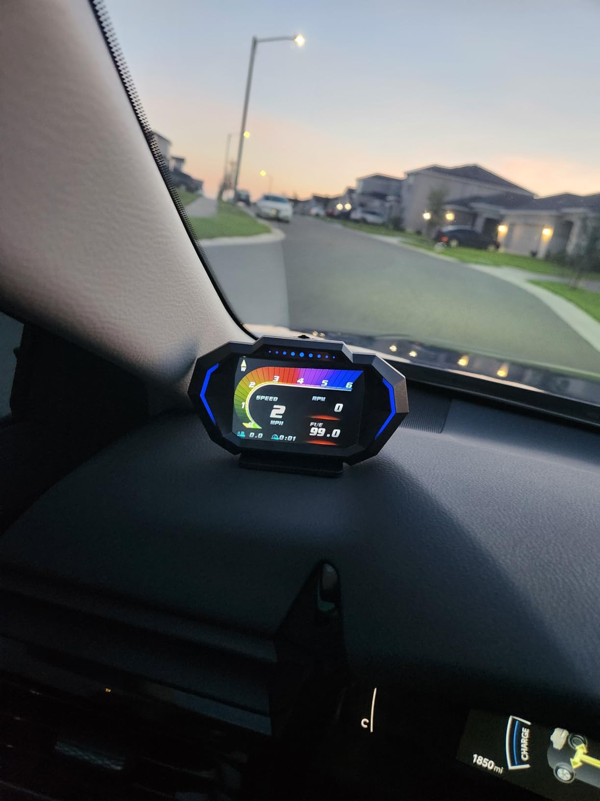 obd2 gauge display, head up display for car, Digital Speedometer, Tachometer, Water Temperature Gauge, Multi-Data Smart Gauge, Trip Computer Fuel Pressure Tester for All cars customer photo 1