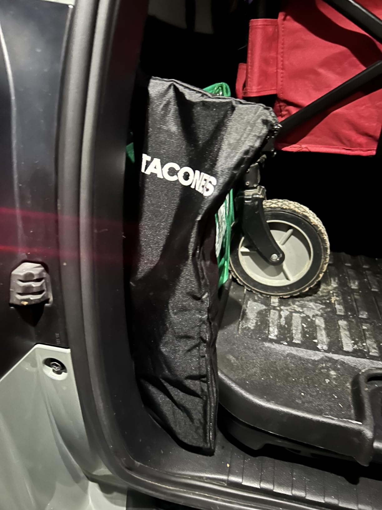 Envelope Cargo Net for GMC Sierra & Chevy Silverado - Fits 2013-Current - Upgraded 5mm Bungee - Integrated Storage Bag - Heavy Duty Carabiners - Designed in USA customer photo 1