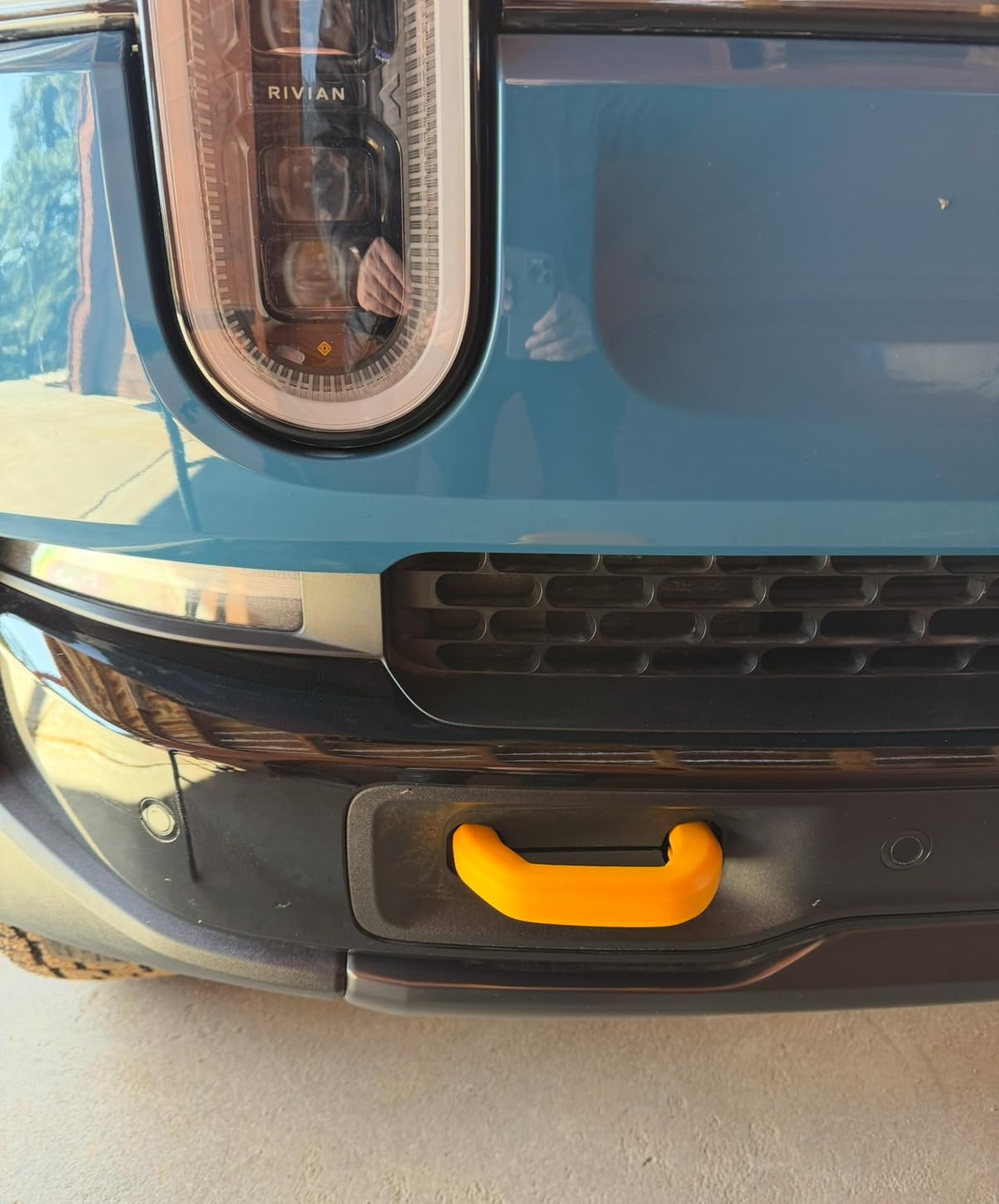 2 Pack Tow Hook Covers Compatible with Rivian R1T/R1S Accessories (Yellow) customer photo 1