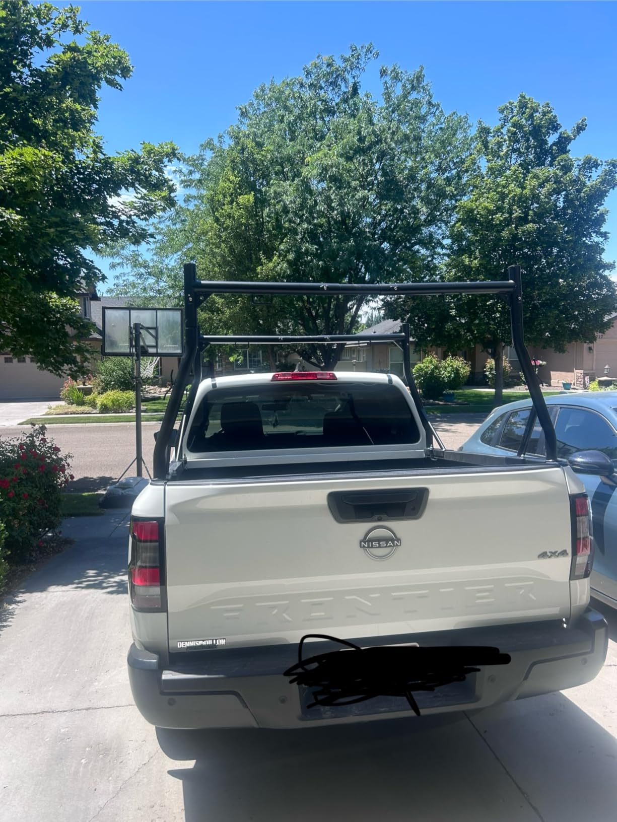 Non-Drilling Truck Rack, Heavy Duty Steel Extendable Truck Bed Ladder Rack, Fit for 52