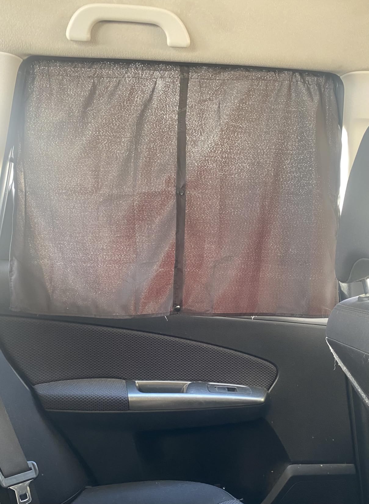 Car Window Shades, 2 PCS Magnetic Double Layer Auto Sun Shade for Side Windows Privacy Full Covers/Half Shade Options Back Car Window Curtains for Baby Protection customer photo 2