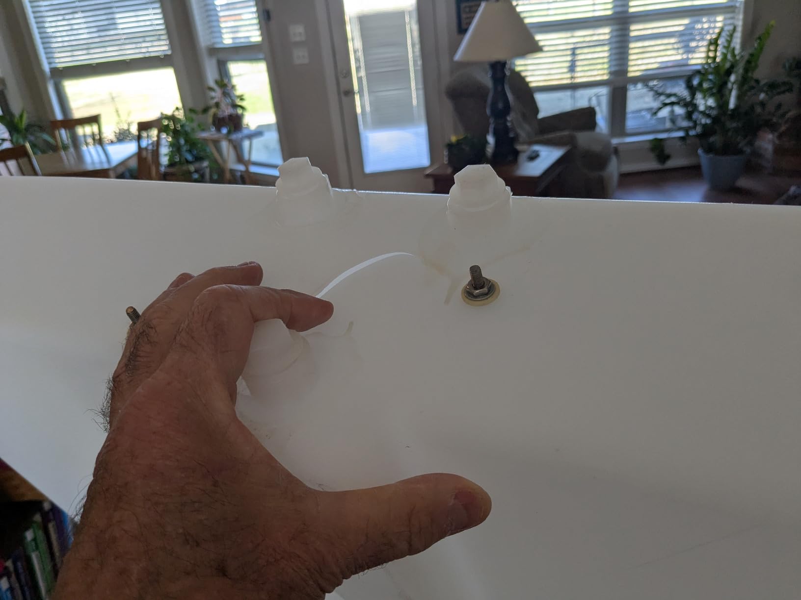 50 Gallon RV Fresh Water Tank, Potable Water Storage Tank for Drinking, Cooking, Cleaning, Showering, for Campers, Trailers, Motorhomes, RVs, Cube Shape, 38