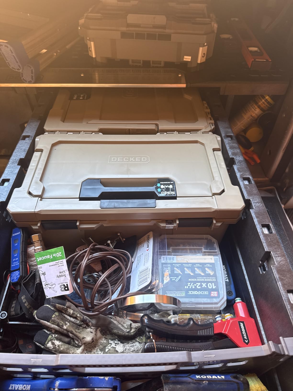 DECKED Truck Bed Storage System Includes System Accessories, Compatible with Ford F150 (2015-current) 5'6