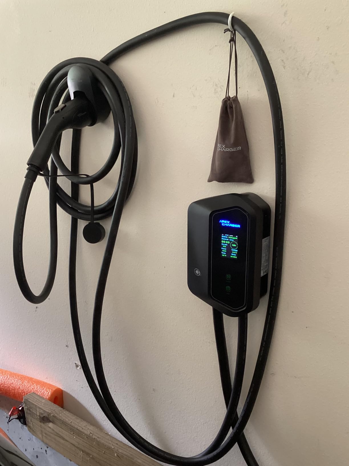 MACH 1: Fast 48 Amp Level 2 EV Charger, Wall-Mount Electric Vehicle Charging Station, 200-240V Hardwire or NEMA 14-50. J1772 car Connector & Tesla NACS, Indoor/Outdoor, 30ft Cable evse Adapter customer photo 2