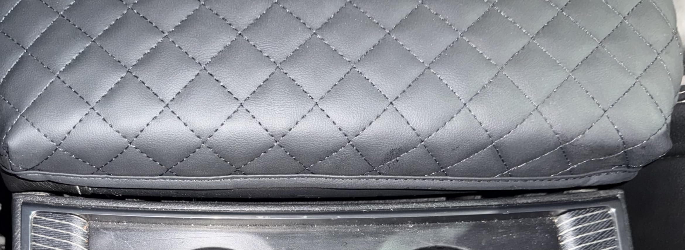 Center Console Cover for 2019-2026 Ram 1500 Center Console Cover, Armrest Cushion Pad Cover, PU Leather for 5th Ram 1500 Armrest Cushion Pad Cover Anti-Scratch for Ram 1500 Accessories customer photo 2