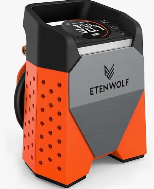 ETENWOLF ZEPHYR S3 Tire Inflator Portable Air Compressor, 1 Min Fast Inflation and 100% Duty Cycle, 160 PSI Air Pump for Cars, SUVs, Bikes, Balls (Vivid Orange) customer photo 1