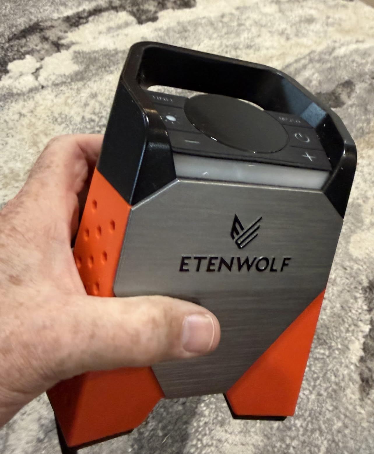 ETENWOLF ZEPHYR S3 Tire Inflator Portable Air Compressor, 1 Min Fast Inflation and 100% Duty Cycle, 160 PSI Air Pump for Cars, SUVs, Bikes, Balls (Vivid Orange) customer photo 2