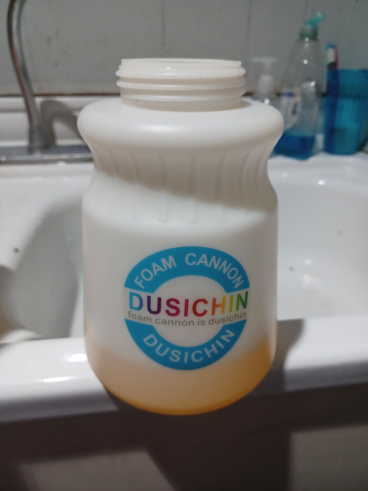 DUSICHIN Foam Cannon Snow Foam Car Washer 4000 PSI Pressure, Wide Neck Adjustable Nozzle 1L Container Additional 1.04mm Orifice Nozzle Soap Cannon for Sprayer Gun DUS2401 customer photo 2