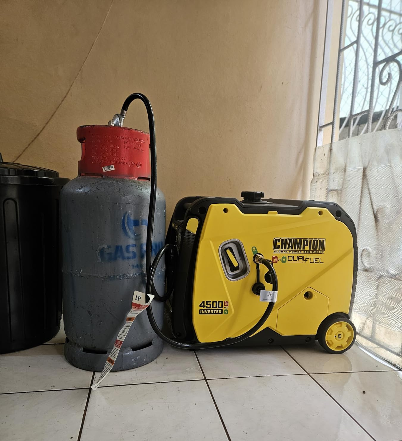 Champion Power Equipment 4500-Watt Electric Start Dual Fuel RV Ready Portable Inverter Generator with Quiet Technology and CO Shield customer photo 1