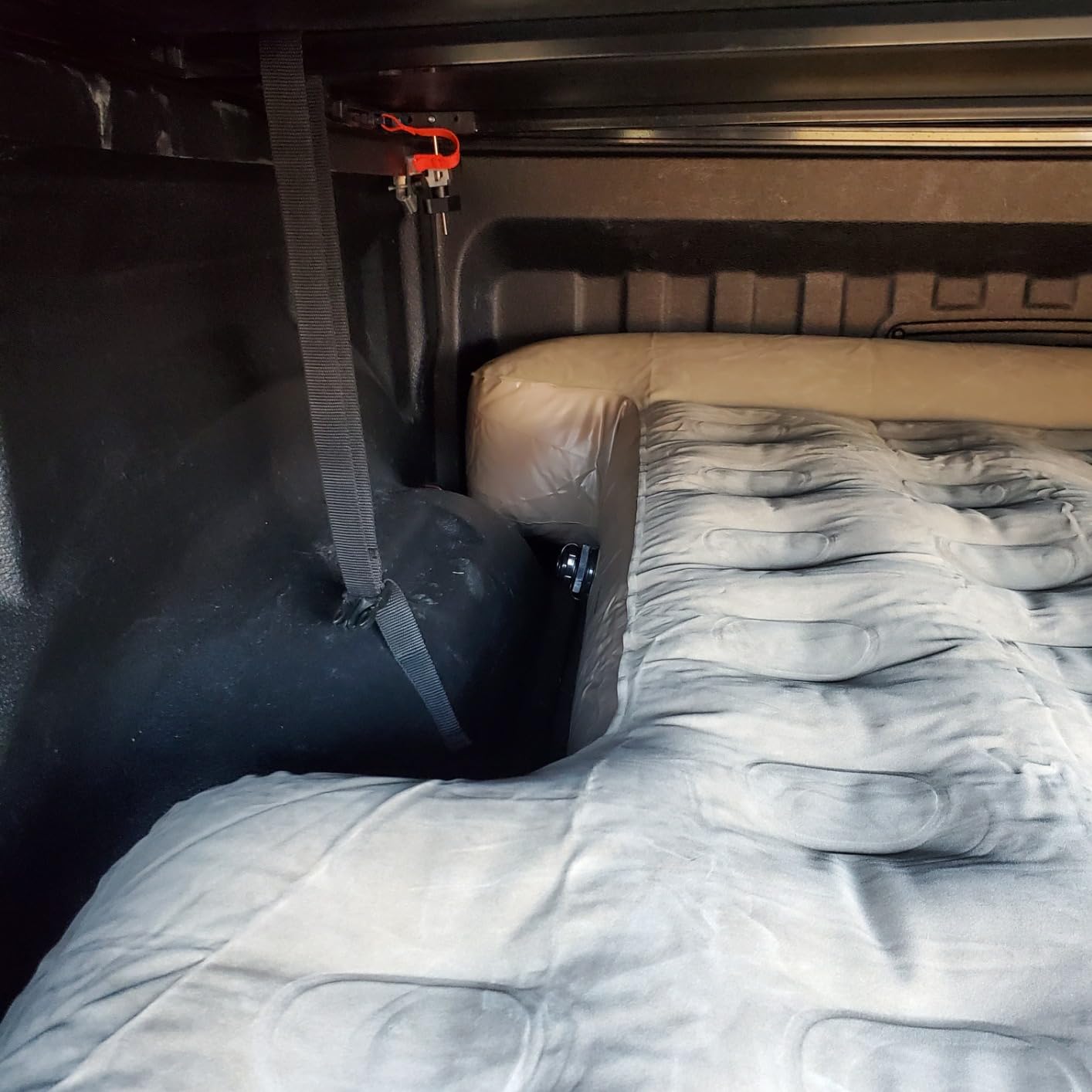Truck Bed Mattress 5.5 FT Tailgate Extendable, Truck Bed Air Mattress 5.5-5.8ft Full Size, Electric Pump, Heavy-Duty, Easy Setup, Large Carry Bag customer photo 2