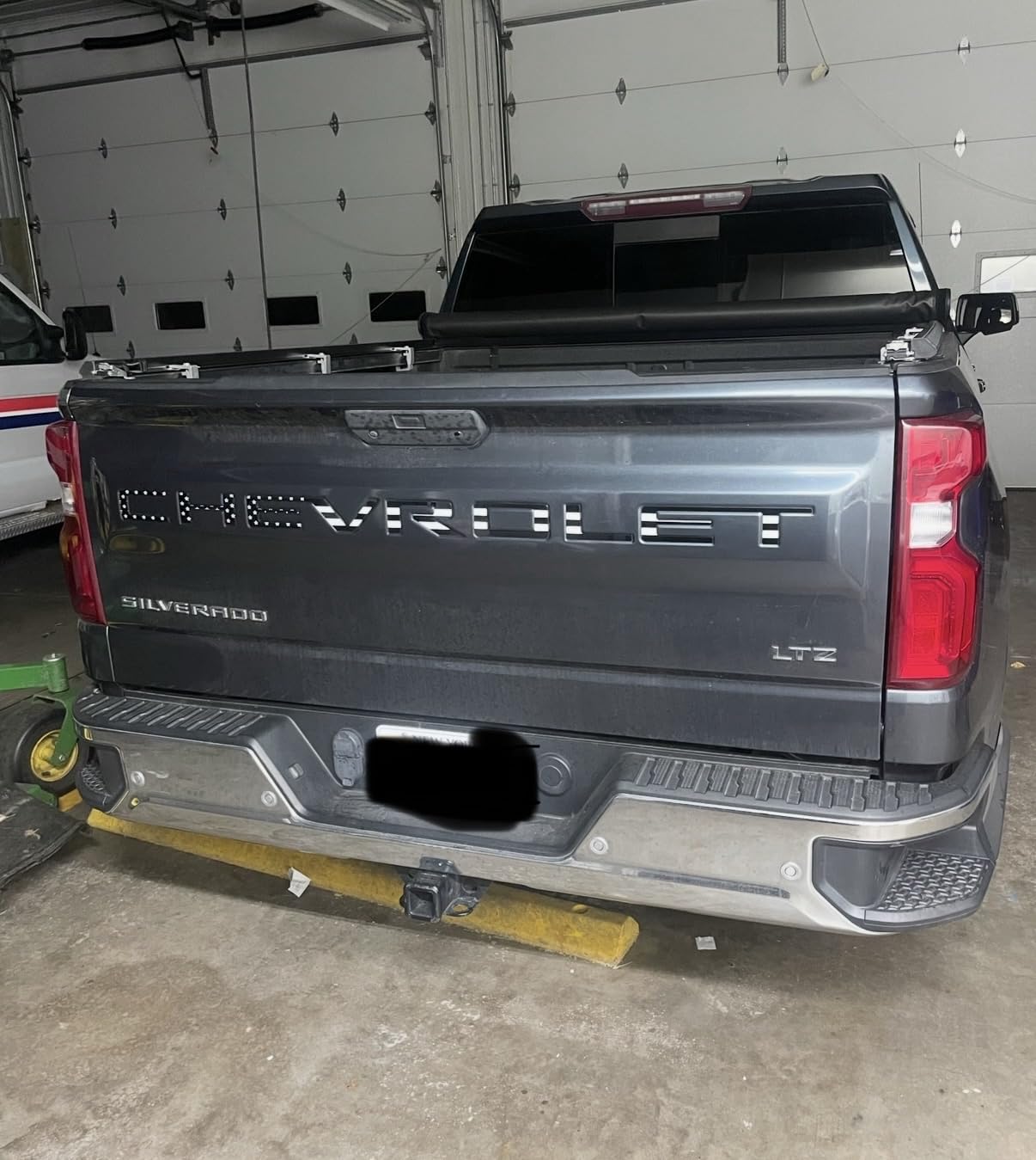 Tailgate Insert Letters Compatible with Chevy Silverado 2019 2020 2021 2022 2023 2024 2025 3D Emblems Badge with Strong Adhesive Matte Black customer photo 1