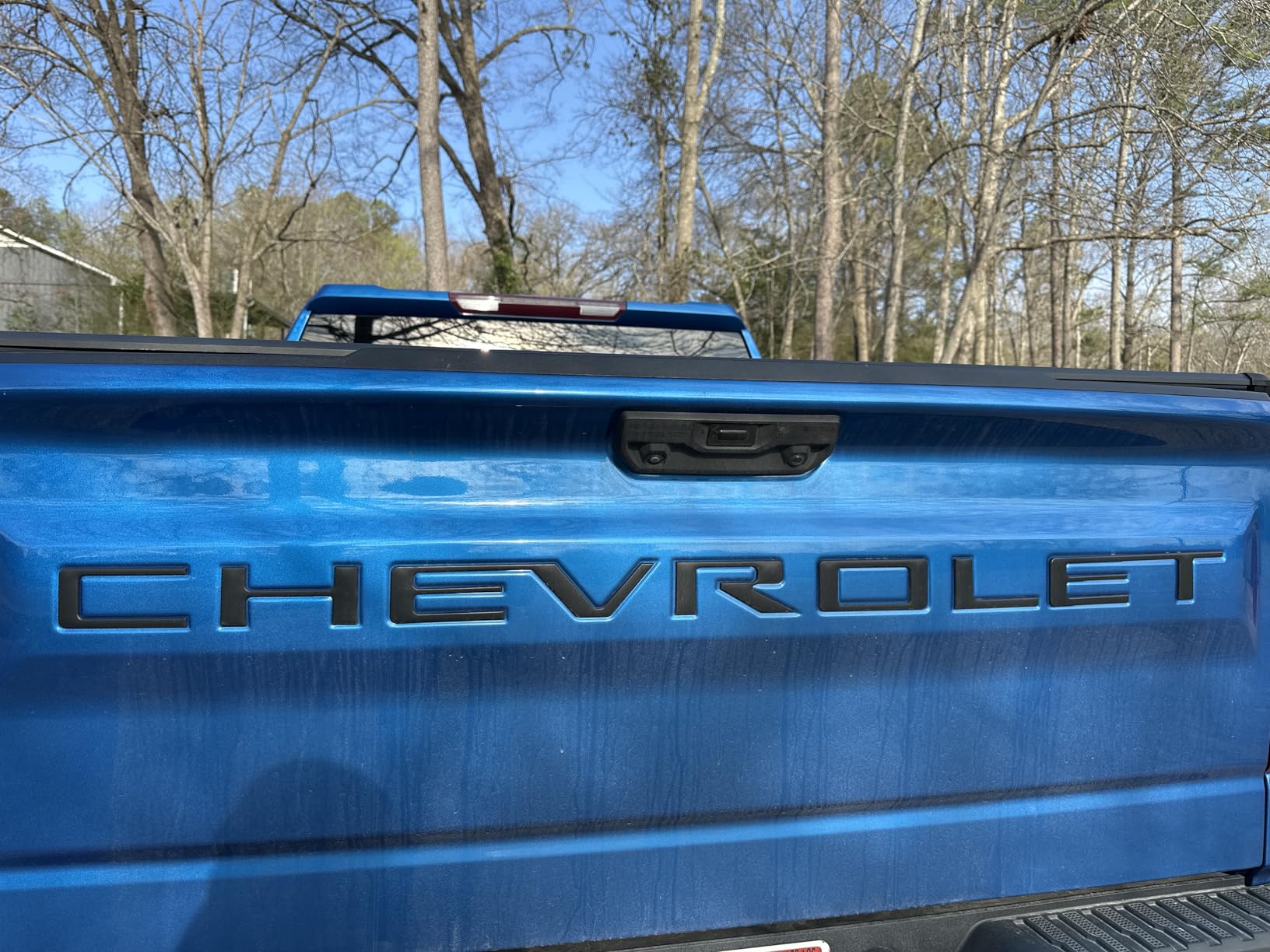 Tailgate Insert Letters Compatible with Chevy Silverado 2019 2020 2021 2022 2023 2024 2025 3D Emblems Badge with Strong Adhesive Matte Black customer photo 2