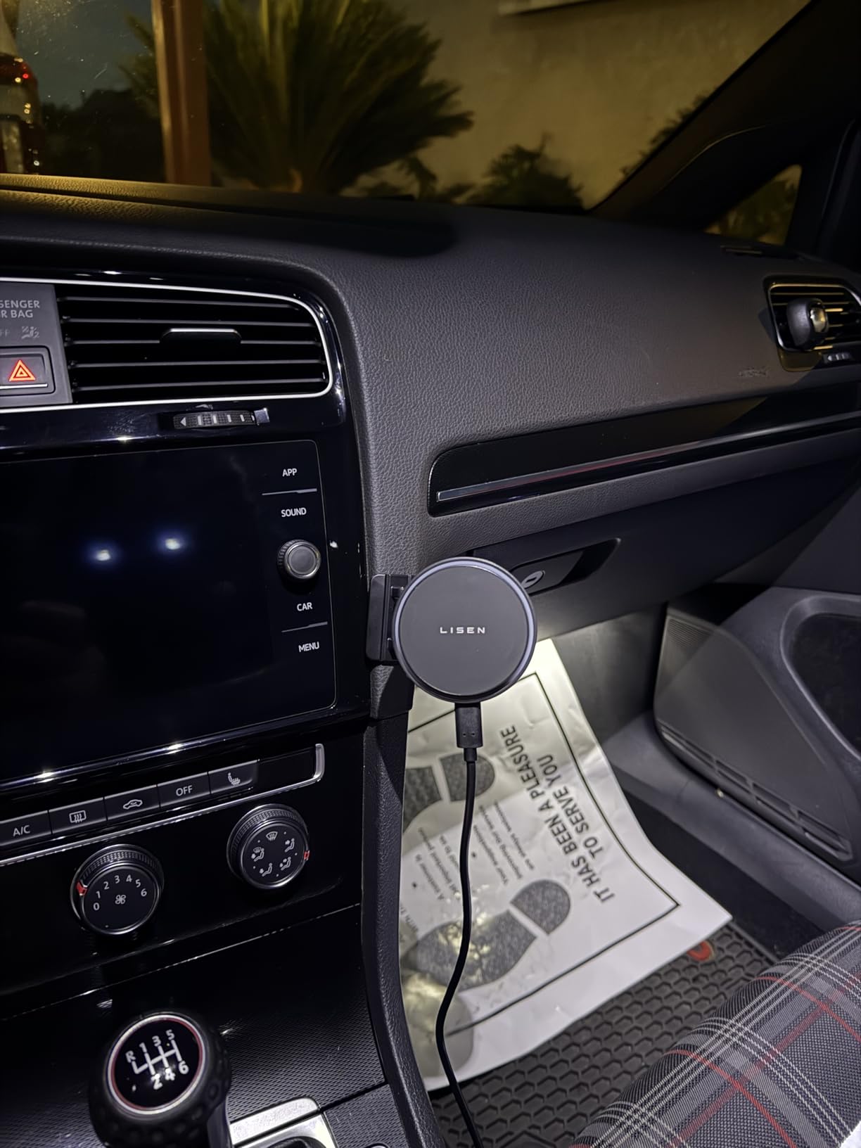 LISEN for 15W MagSafe Car Mount Charger,MagSafe Charger,Wireless Car Charger,Magnetic Phone Holder for Car,Phone Holders for Your Car Accessories for Women Men Jeep Ford F150 for iPhone 17-12,Samsung customer photo 2