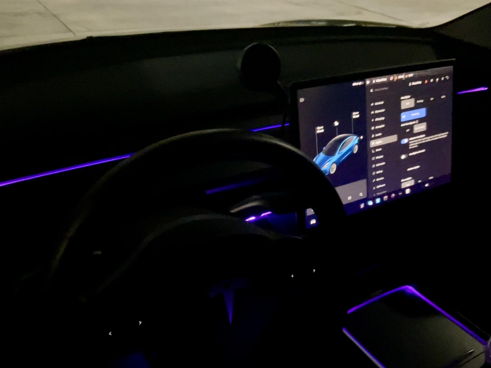 LivTee Smart LED Car Lights Interior with USB Port, LED Strip Fiber Optic Ambient Lighting Car, Wireless App Control, Sync to Music, Car Decorations Interior Accessories Gifts for Women Men, 6 in 1 customer photo 1