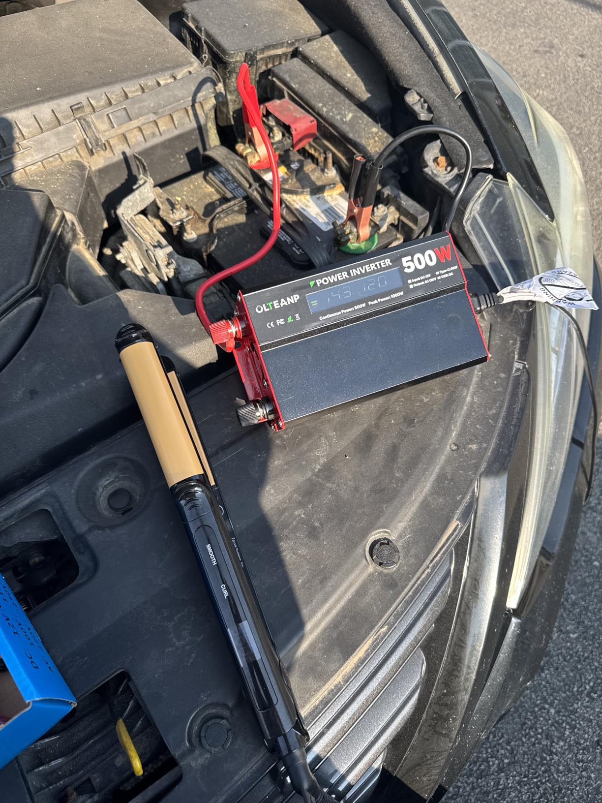 1000 Watt Power Inverter 12V DC to 110V/120V AC Car Inverter with LCD Screen Display, 2 AC Outlets, 36W Type-C Port, 5V/3A USB Port, Car Power Converter for Truck, Home, Vehicles, Laptop, Trip customer photo 2