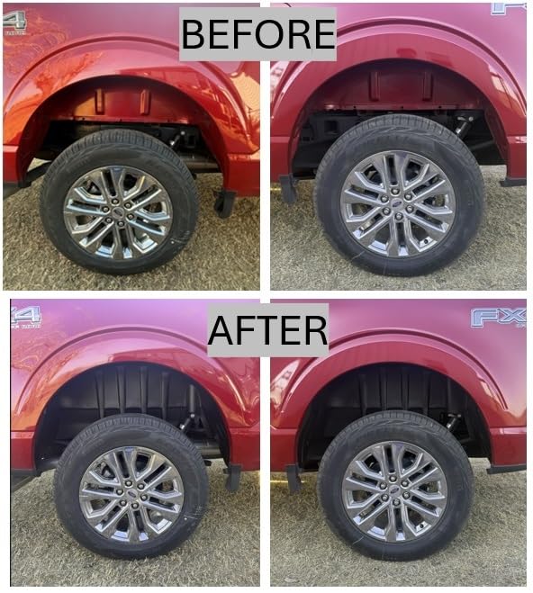 Rough Country Rear Wheel Well Liners for Ford F-150 (2021-2025) - Heavy-Duty Rear Fender Liners for Mud & Debris Protection, Made in USA customer photo 1