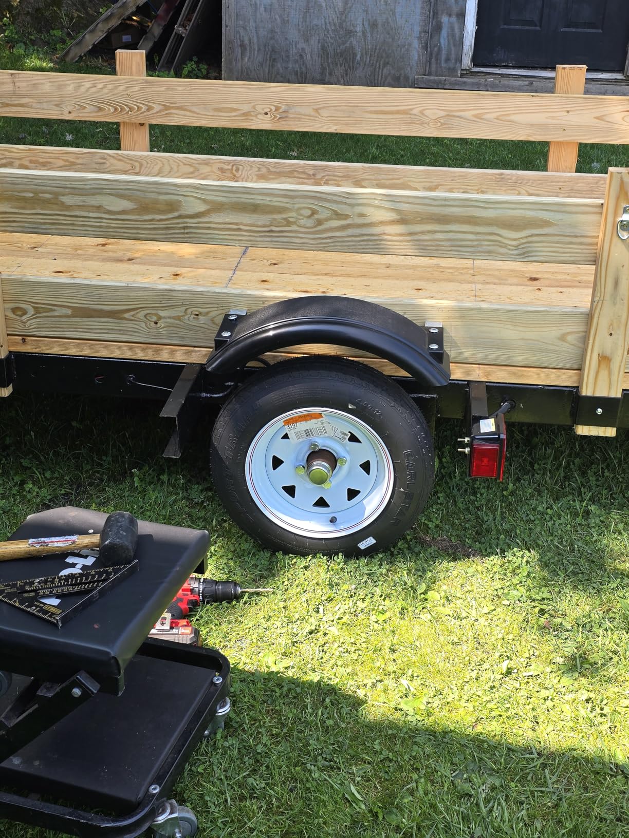 Tie Down Black Plastic Trailer Fender - High Impact Polyethylene - For Small Trailer Wheels (Requires 5.19