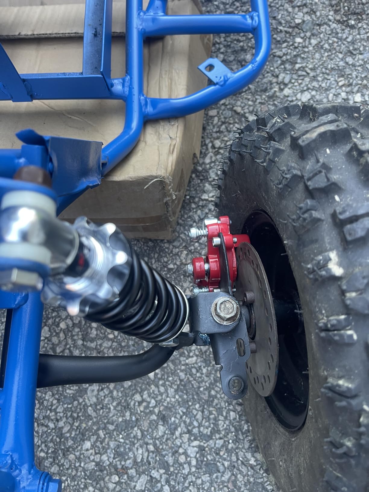 MDEOOSKY 160mm 750lb Rear Shock Absorbe Rear Shock Suspension Spring with Screws for Bicycle Gas Scooter Electric Bike Replacement for Minimoto Dirt Bike 47cc 54cc ATV Quad Mini Pocket Bike customer photo 2