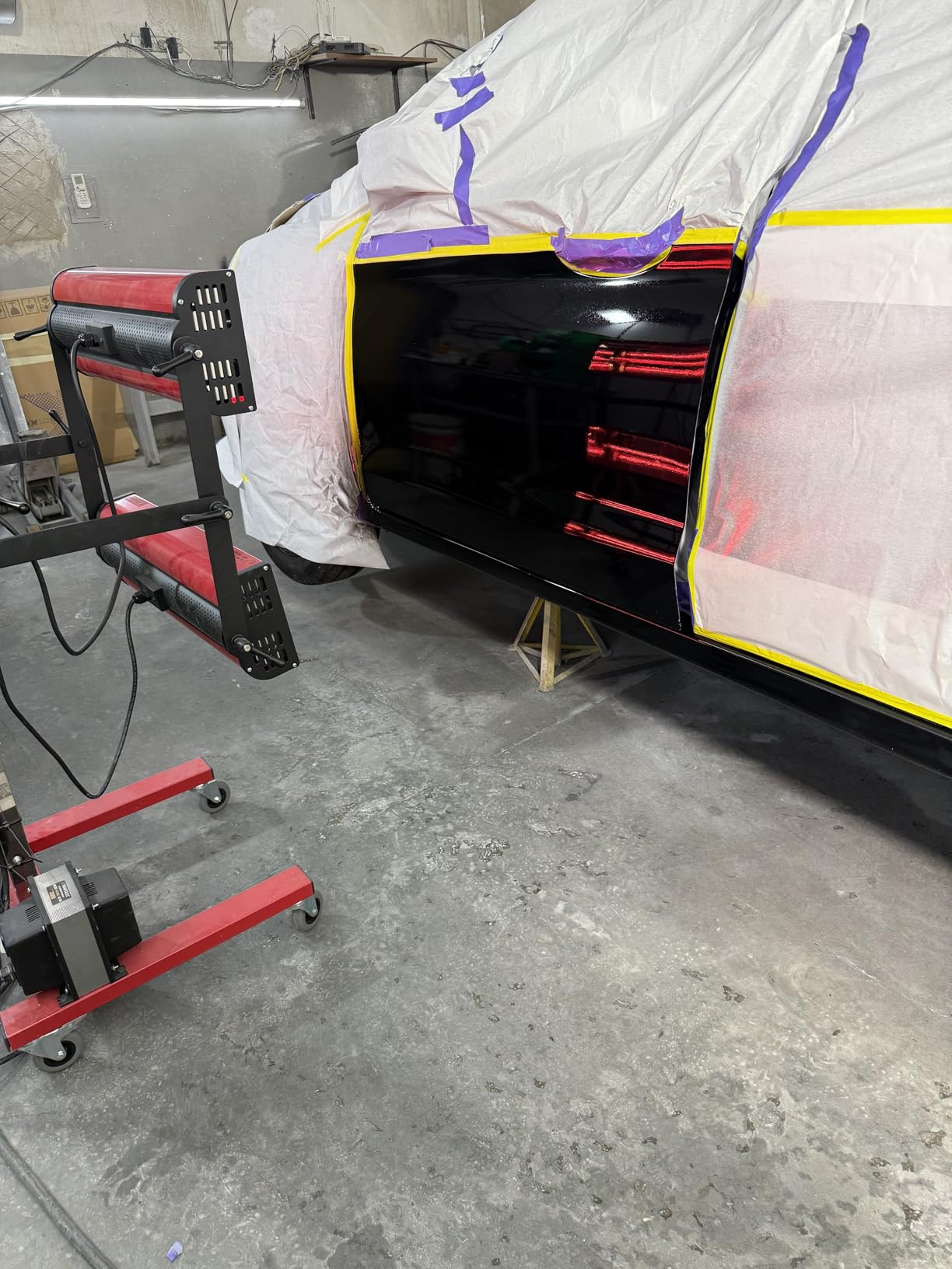 Solary Infrared Paint Curing Lamp - Short Wave Infrared Dryer with Timer for Car Paint Spray Booth, 2100W customer photo 1