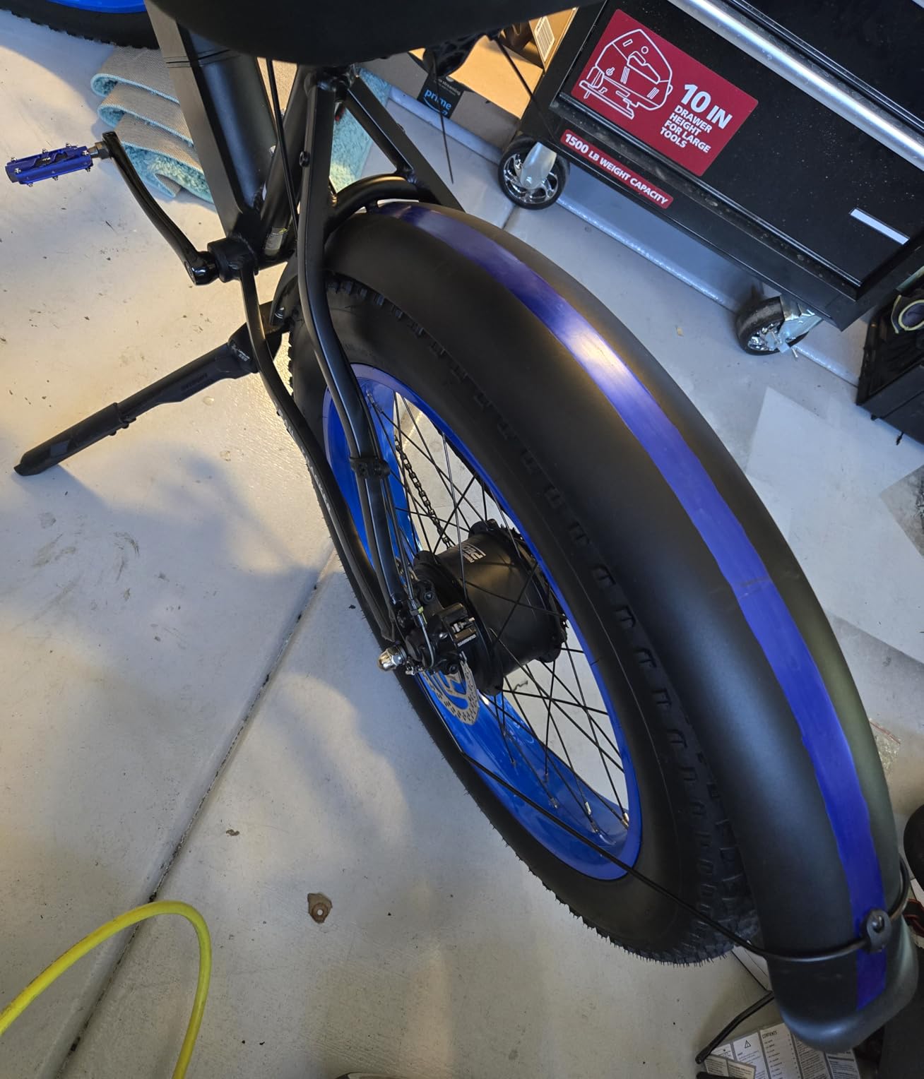 Fat Bike Fender Front and Rear Fender Set for Fat Tire Bike Wings Full Coverage Set for E-Bike Mountain Bike (Black, 26x4.0 INCH) customer photo 2