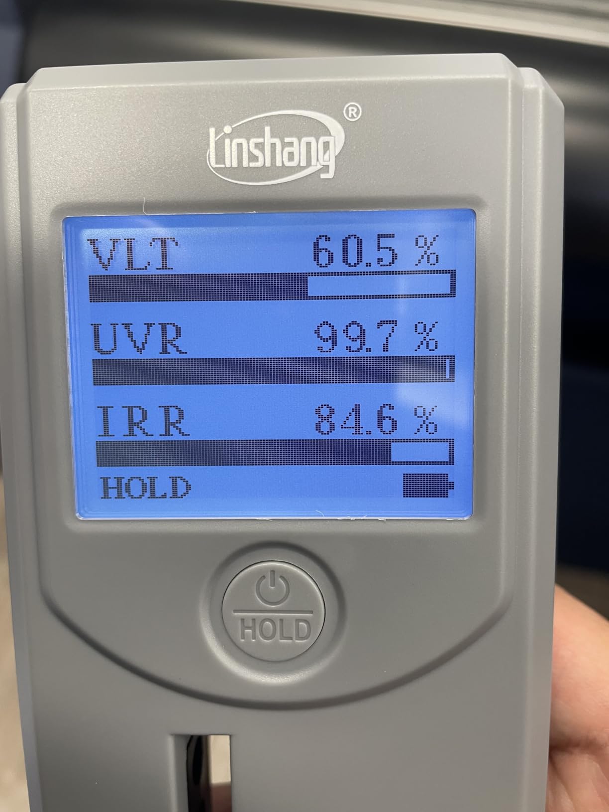 Digital Window Tint Meter Car Side Window Tint Tester, Sun Control Film Tint Reader Tool with Auto Display Rotation & Auto Calibration for VL/UV/IR Transmittance Rejection Detection, Tint Meter Gauge customer photo 1