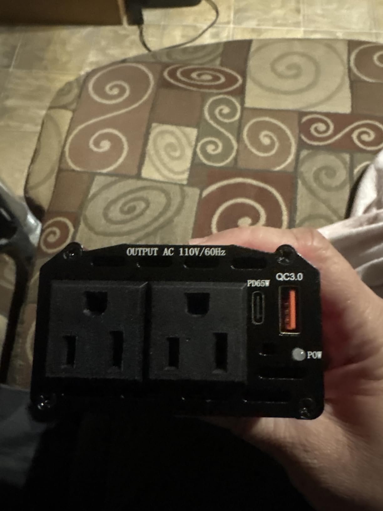 400W Power Inverter 12V DC to 110V AC, Car Charger Plug in Adapter Outlet with PD 65W USB-C&QC 18W Port, Portable Power Converters for Laptop Vehicles Camping Road Trip Essentials Adults customer photo 2