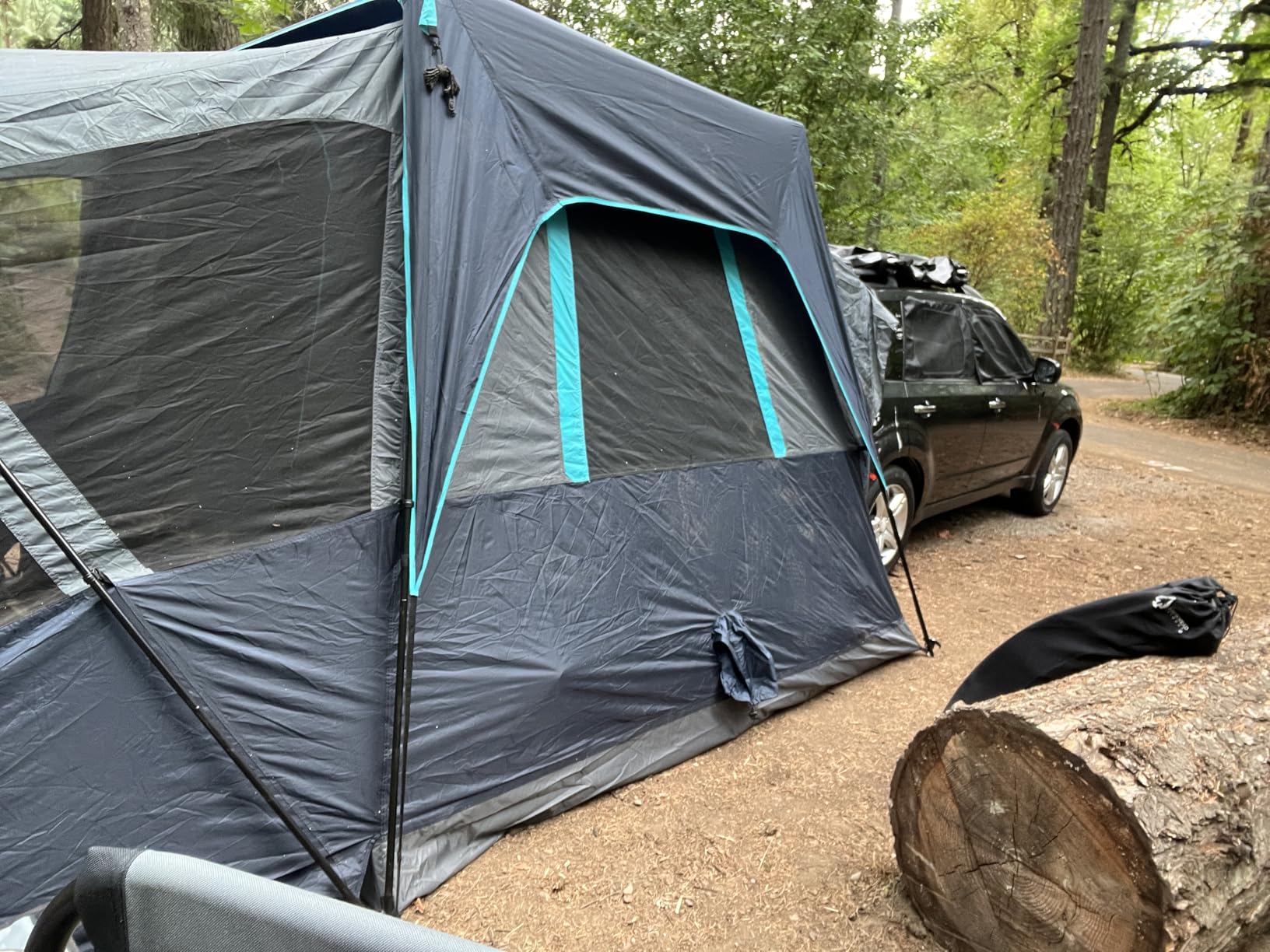 TIMBER RIDGE 5-9 Person SUV Tent with Screen Porch and Awning for Family Camping, Weather Resistant and Portable Van or Car Tent, Includes Rainfly and Storage Bag, 13' W X 10' L X 7.1' H customer photo 1