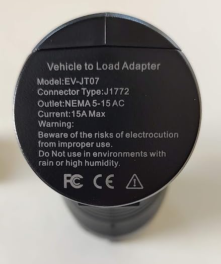 V2L Adapter Compatible with Hyundai Ioniq 5 & Ioniq 6, Kia EV6 15 Amp Vehicle to Load Adapter for Outdoor customer photo 1