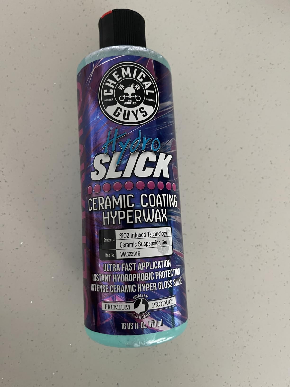 Chemical Guys HOL229 Ultimate Ceramic Coating Kit - HydroSlick HyperWax SiO2 Gel (16 fl oz) for Long-Lasting Shine & Protection, with 2 Premium Microfiber Applicators & 3 Workhorse Towels, (6 Items) customer photo 2