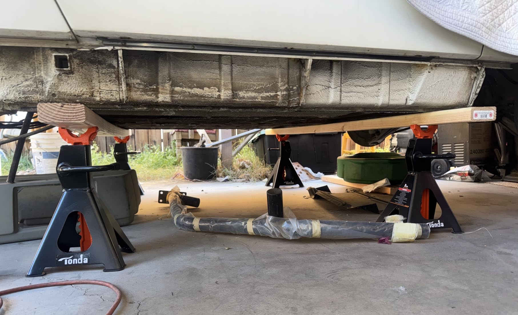 TONDA Jack Stands 3 Ton, Extra Tall Heavy Duty Car Jack Stand, 13.39-21.06 inch Adjustable Height for SUV, MPV and UTV/ATV, Black, 1 Pair customer photo 1