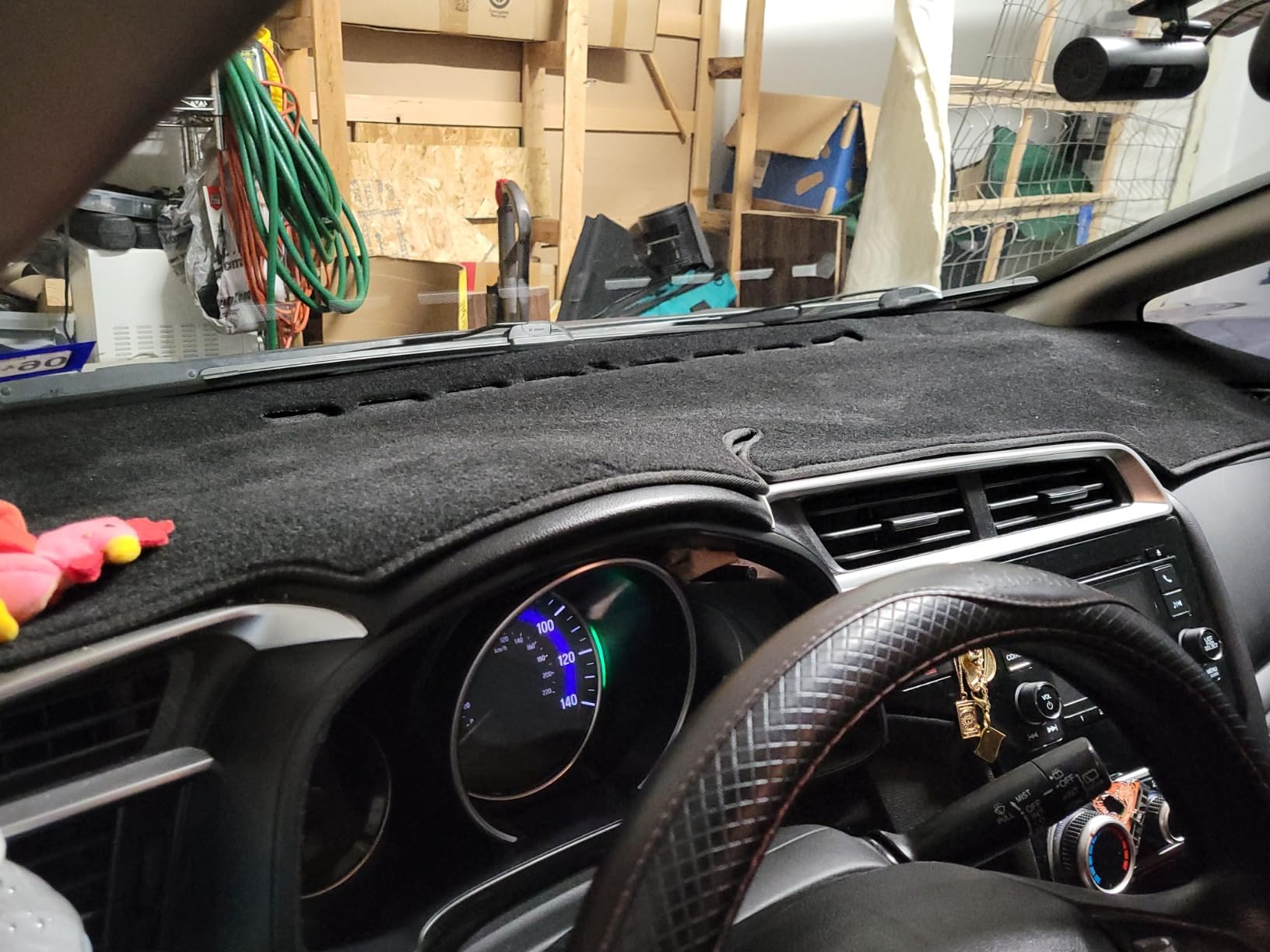 KEYOOG Dashboard Cover Dash Mat Fit for Ho-nda Accord 2022-2018 (Without HUD Models),Car Dash Board Mat Anti-Glare Carpet,Non-Slip Pad Sunshield Protector (Flannel) customer photo 2