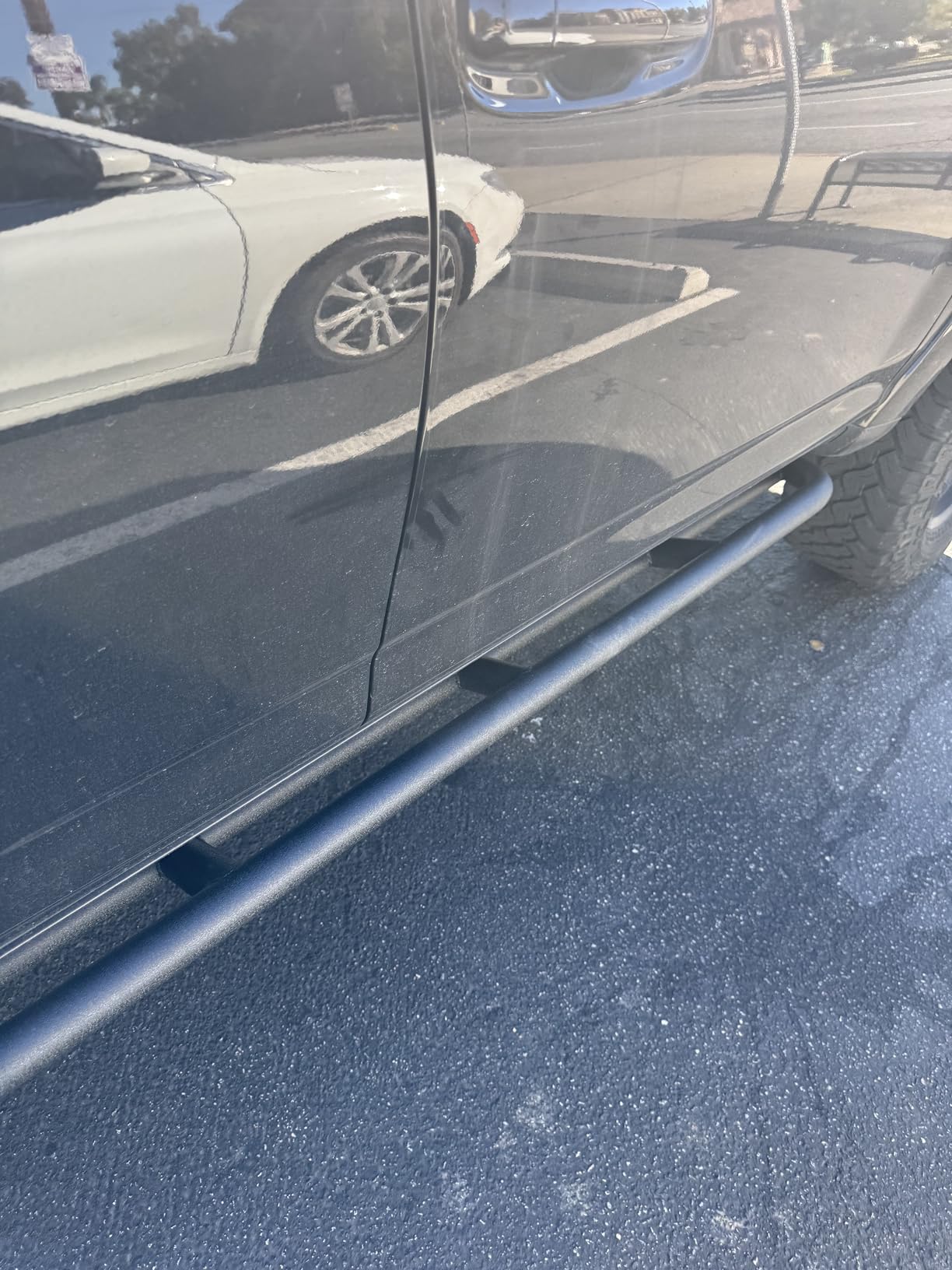 Hooke Road 4Runner Rock Sliders Tube Side Door Armor Rocker Gurad Rails for 2010-2024 Toyota 4Runner 5th Gen (Exclude Limited, Nightshade, TRD Sport & 10-13 SR5) customer photo 2