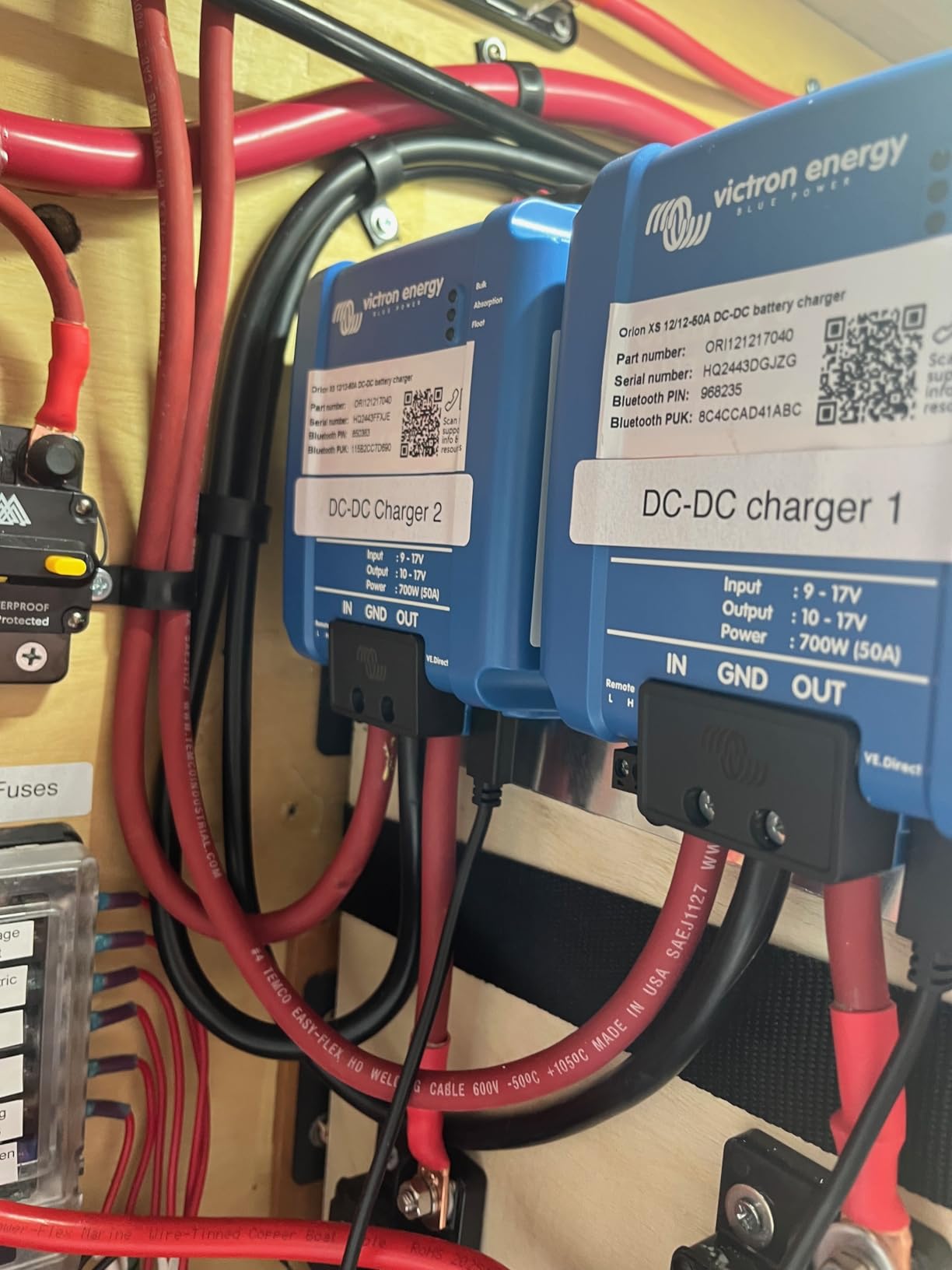 Victron Energy Orion-XS Smart DC to DC Charger (Bluetooth) - Fully Configurable - Battery Charger for Dual Battery Systems - IP65 Dust & Waterproof - 12/12-Volt 50A 700W customer photo 1