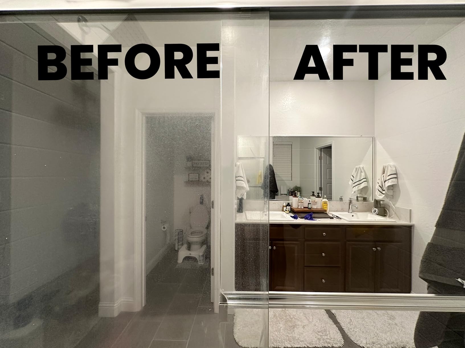 Sud Factory Hard Water Spot Remover for Glass Spotless X2 - Removes Water Stains from Shower Doors, Car Windows, Windshields - Professional Strength 16oz customer photo 2