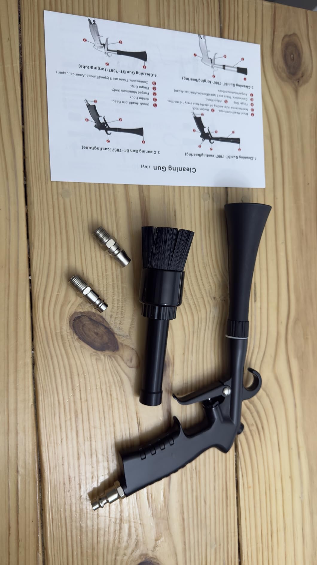 Car Cleaning Gun Detailing Interior Dryer Air Blow Gun, High Pressure Blower Gun, Car Detailing Kit Interior Cleaner, Car Detailing Tools for Car Quickly Blasts Dirt and Dust Works with Air customer photo 2