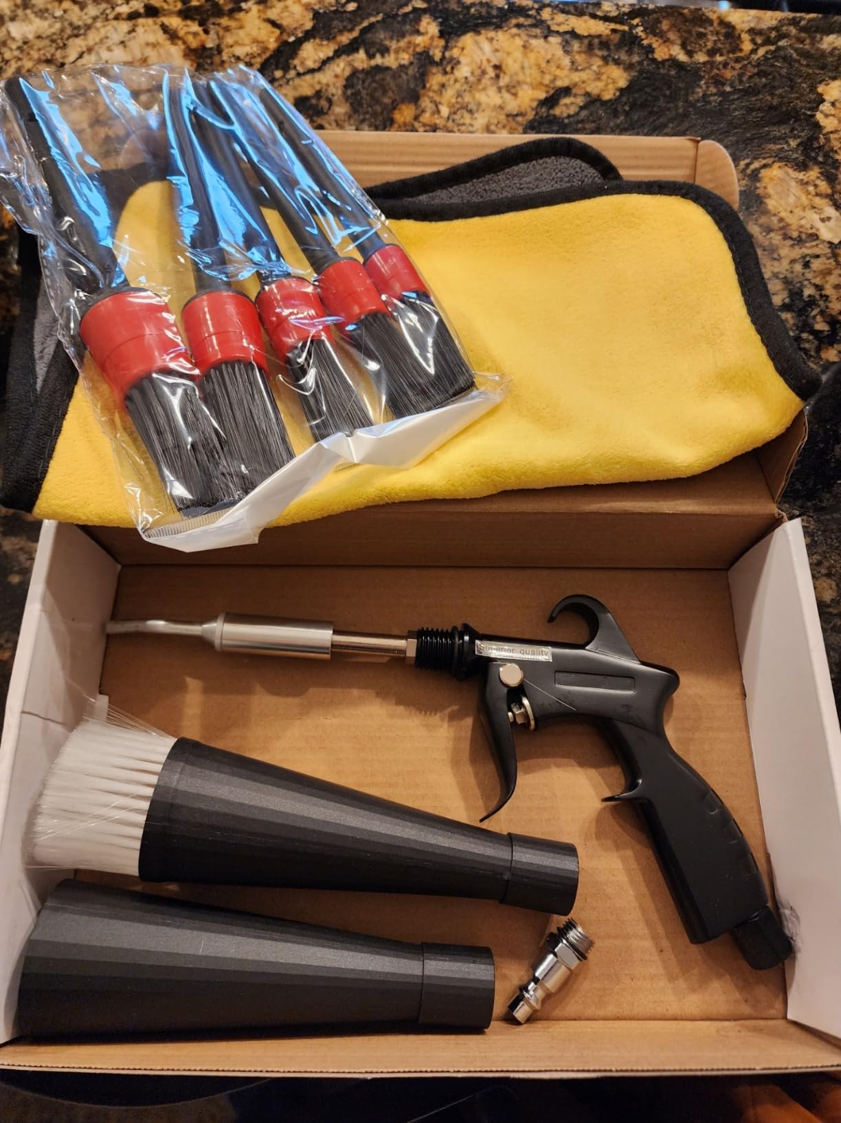 HANDY Tornado Car Cleaning Gun with Rubber Guard and Brass Adjustable Air Flow Nozzle Air Gun for Compressor Pneumatic Tool for Dust Cleaning Car Detailing customer photo 2