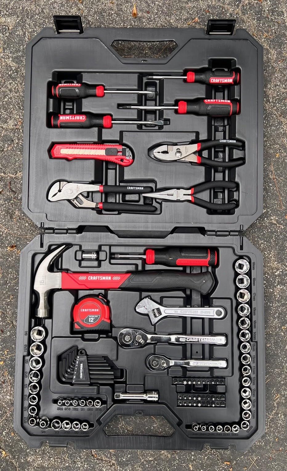 CRAFTSMAN 102-Piece Tool Kit for Home and Car, Durable Hand Tools Set with SAE and Metric Socket Set, Screwdrivers, Wrench, Hammer, Pliers, Knife, Hex Keys, Specialty Bits, Tape Measure (CMMT99449) customer photo 2
