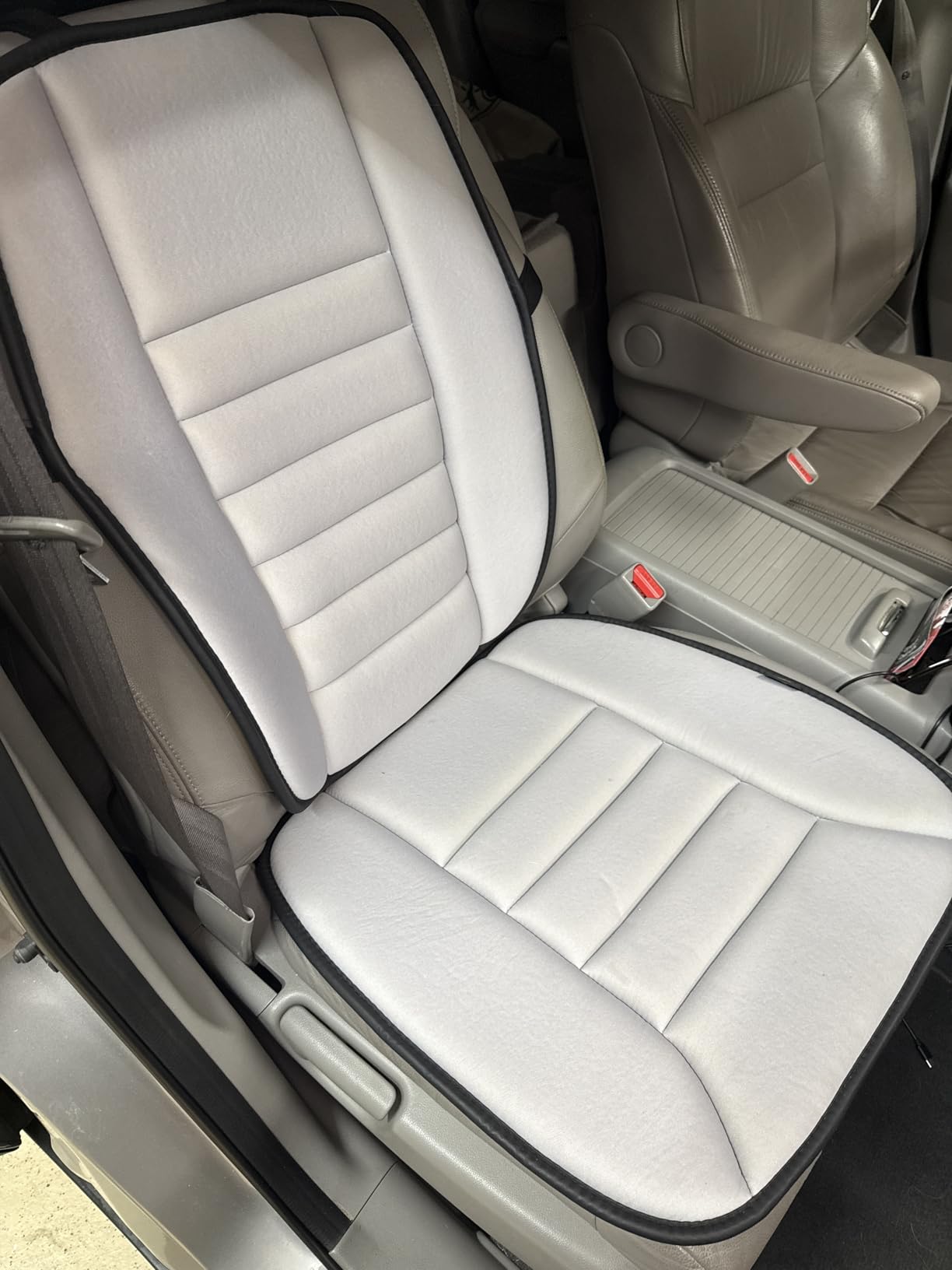 kingphenix Car Seat Cushion with Back Support Pillow: Enhanced Comfort Memory Foam Design for Pain Relief, Ideal for Drivers and Office Use - Ergonomic Lumbar Comfort for Long Sitting - Black customer photo 1