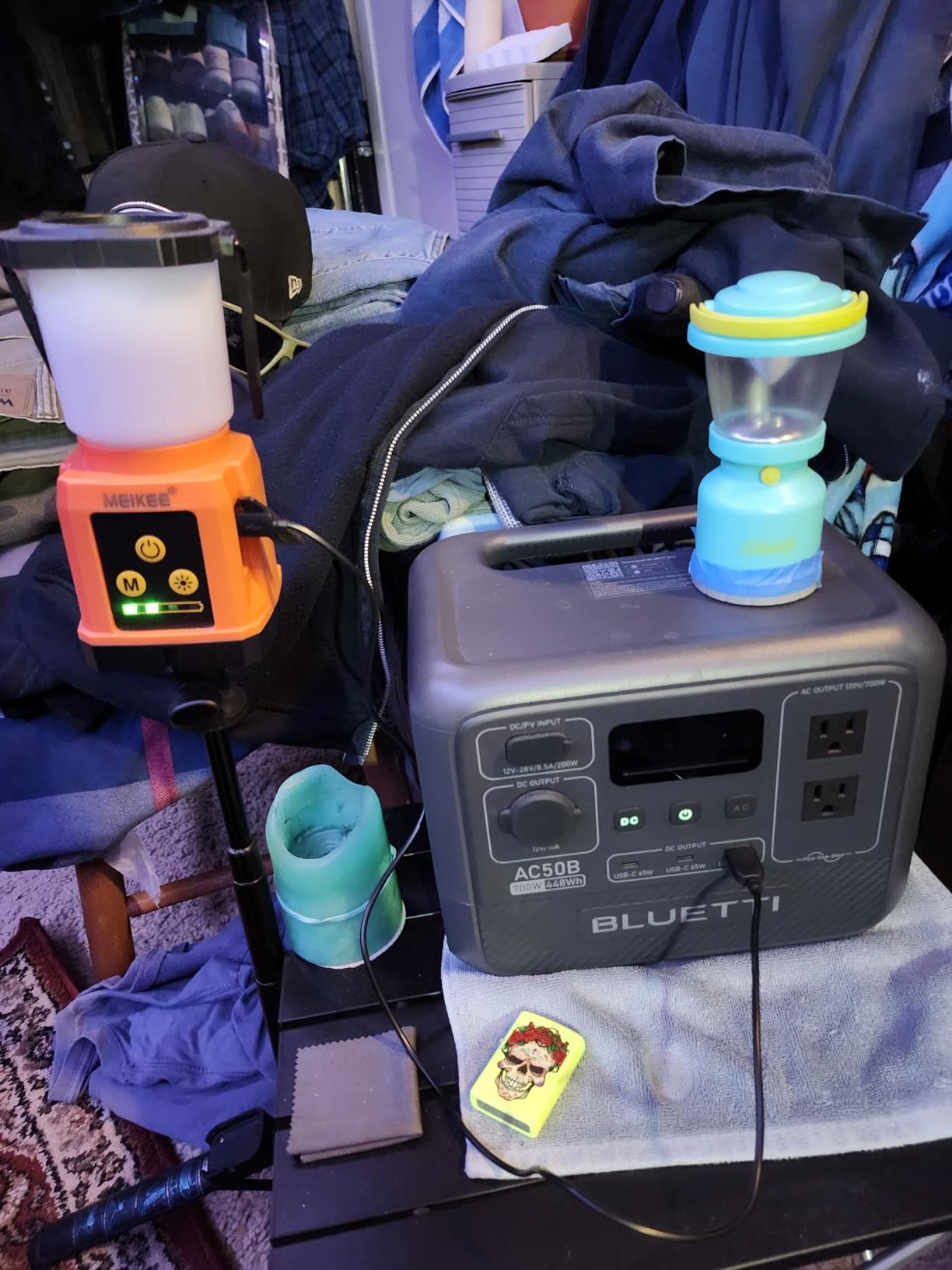 BLUETTI AC50B Portable Power Station, 448Wh Solar Generator LiFePO4 Battery Backup w/ 2 700W AC Outlets (Power Lifting 1000W), 0-80% in 45 Min, for Camping, Road Trip, Outage (Solar Panel Optional) customer photo 1