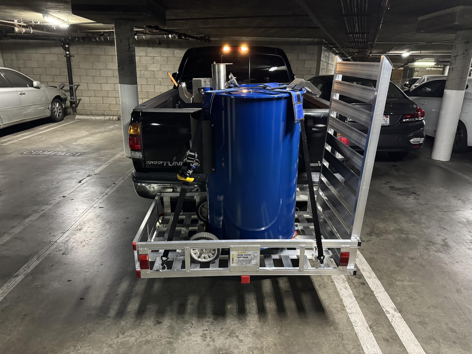 MaxxHaul 50945 Aluminum Hitch Mount Wheelchair/Mobility Carrier - 50