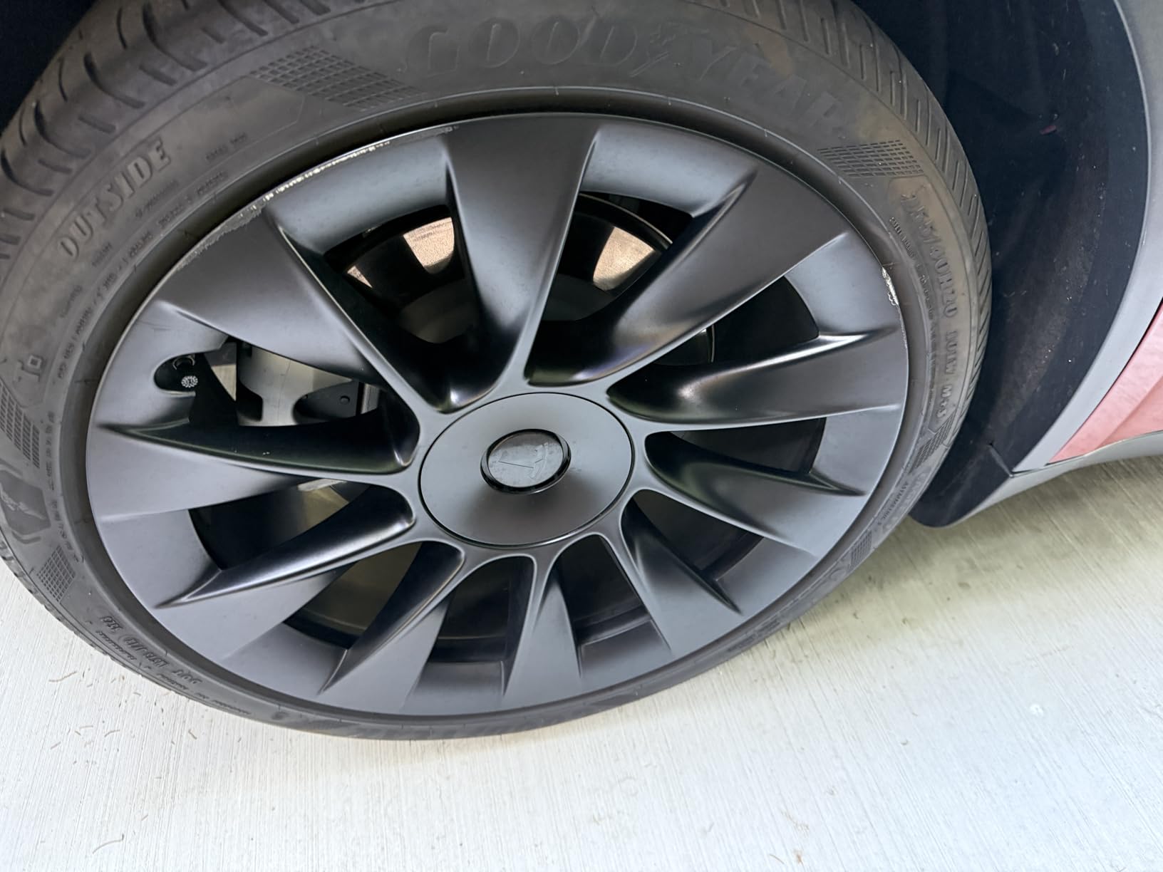 for Tesla Model Y 20 Inch Wheel Rim Protector Hubcaps Induction Wheels Rim Cover Tire Trim Rings Matte Black 4Pcs Model Y Accessories customer photo 1