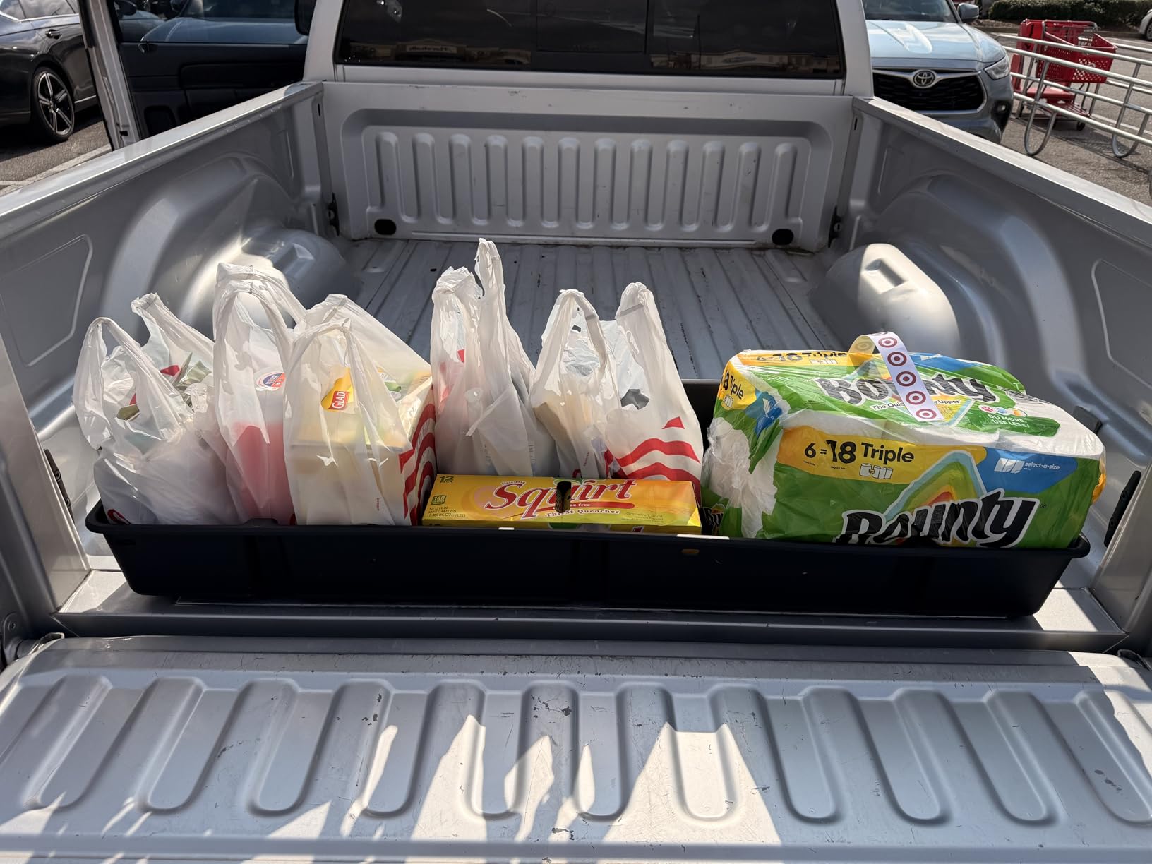 KUAFU Full Size Truck Bed Storage Box Compatible with Ford Chevrolet GMC Dodge Ram Toyota Nissan Universal 55 Inch - 69 inch Wide Adjustable Beds Secure Cargo Organizer Protect Groceries customer photo 1