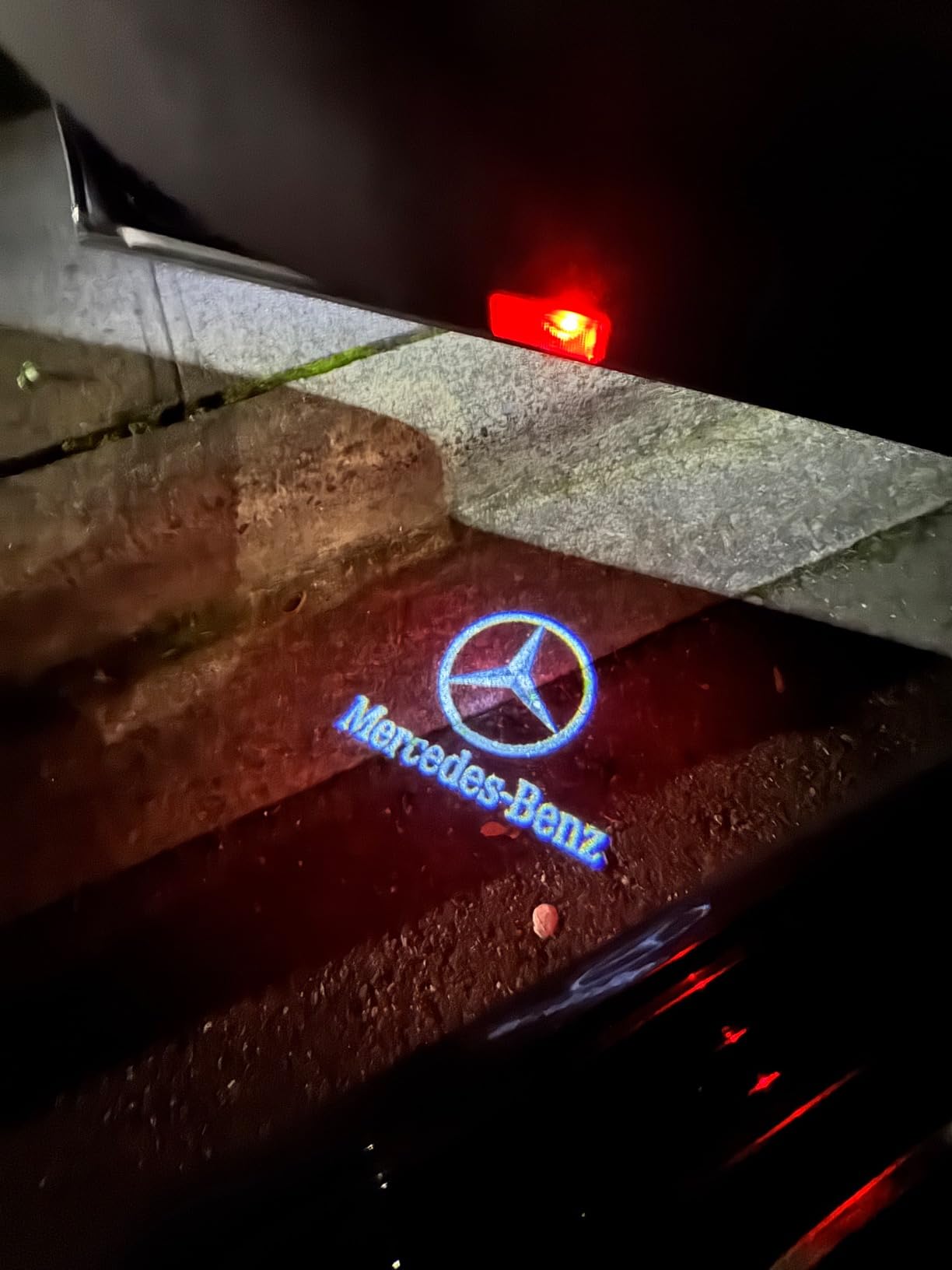 2pc Car Door LED Logo Projector Lights, Welcome Shadow Lamp, Automotive Step Light Compatible with 2014-2020 C W205 A W176 B E W212 W213 ML W166 GLA GLB GLC GLE GLS customer photo 2