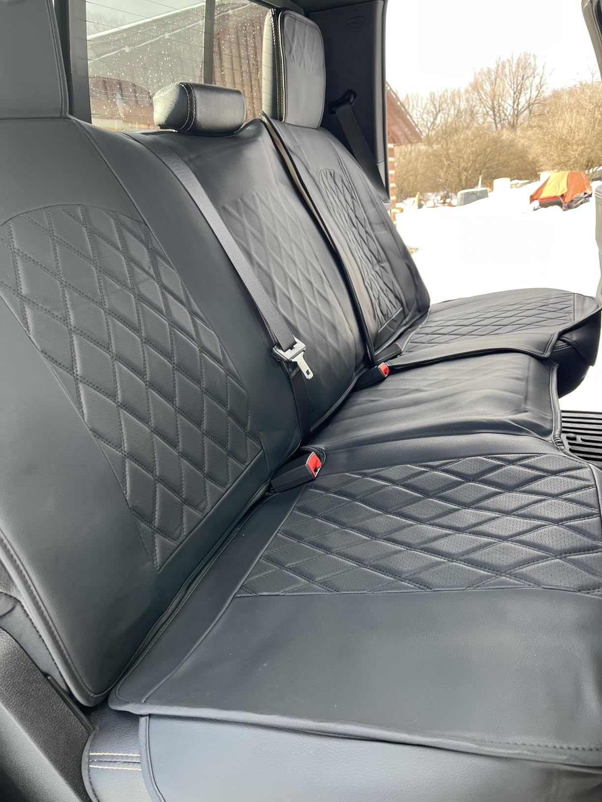 MIROZO 2PCS Front Seat Covers for Dodge Ram, Waterproof Truck Seat Cover Compatible with 2009-2025 RAM 1500 2500 3500 Truck Pickup Crew Quad Cab customer photo 1