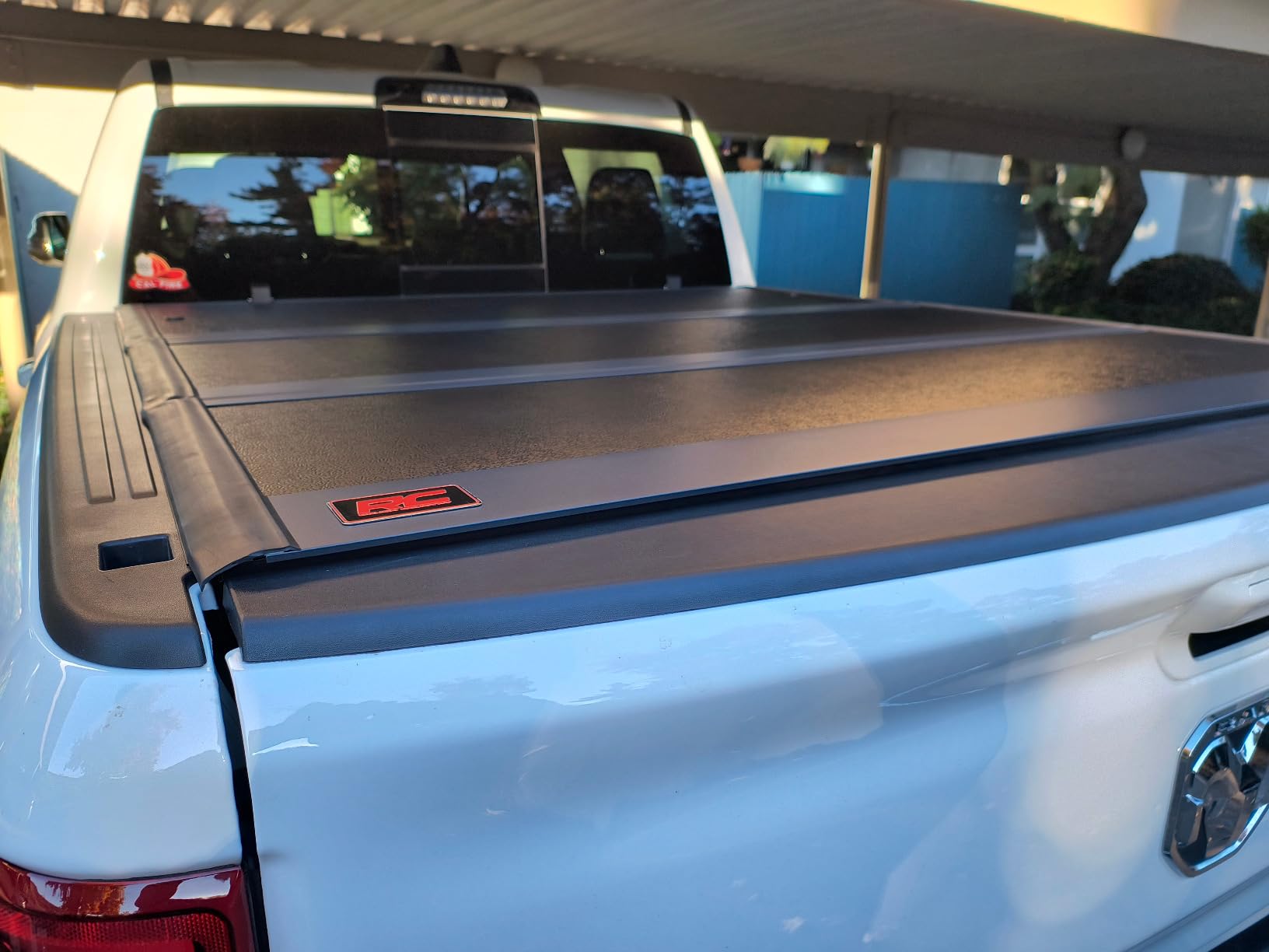 Rough Country Hard Low Profile Tri-Fold Tonneau Cover for Ram 1500 (2019-2026) & 1500 TRX (2021-2024) - Flush Mount Aluminum Bed Cover customer photo 1